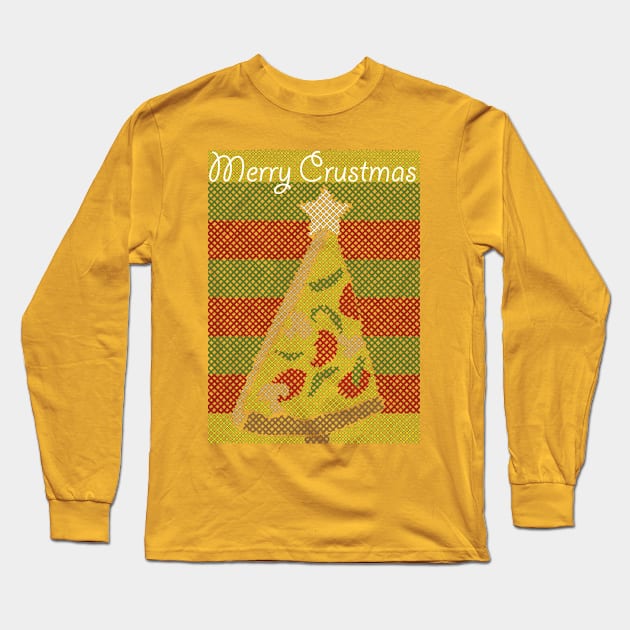 Merry Crustmas Long Sleeve T-Shirt by lorrainehoffman88